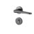 QVYMPGBNS Gray Door Lock Indoor Bedroom Household Magnetic Silent Split Handle Solid Wood(C Matte Gray Magnetic 35-50mm)