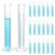 QWORK 100ml Polypropylene Plastic Beakers – Laboratory Test Beakers with Hexagonal Base, 20-Pack Transparent Measuring Cylinder Dual-Sided Measurement Lines, Science Projects & Home Use