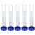 QWORK Borosilicate Glass Graduated Cylinder Set – 5PCS, 100ml, Heat and Chemical Resistant with Shatter-Proof Design, 3mm Wall Thickness