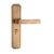 QXDTWIRFO Retro Chinese Bedroom Door Lock Yellow Bronze Indoor Wooden Handle Silent Magnetic(82H53 Yellow Bronze Silent)