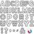 Qyeahkj 103 Pcs Black and White Magnetic Letters 2’’ Magnetic Letters for Whiteboard Fridge Magnetics Alphabet Letter Kit for Tool for Home Spelling