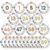 Qyeahkj 61Pcs Classroom Number Cutouts – Boho Hearts Number Line Bulletin Board Decor Boho Hearts Educational Accent Cards with Numbers 0-59 for Teachers Students Wall School Home Decorations