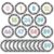 Qyeahkj 61Pcs Classroom Number Cutouts – Composition Pastel Number Line Bulletin Board Decor Composition Educational Accent Cards with Numbers 0-59 for Teachers Students Wall School Home Decorations