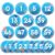 Qyeahkj 61Pcs Classroom Number Cutouts – Ocean Theme Number Line Bulletin Board Decor Ocean Educational Accent Cards with Numbers 0-59 for Teachers Students Wall School Home Decorations