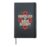 Radicalized By Basic Decency Floral Empowerment Hardcover Journal, Black