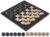 Radicaln Marble Checkers Set 15″ Inches Black and Coral Handmade Checker Board Game & Draughts Pieces for Outdoor Travel Games, Ideal Stone Chess and Checker Board Games for Adults