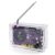 Radio with 2inch Speaker and Acrylic Case, DIY FM Radio Soldering Project, Electronic Soldering Practice Kit for High School STEM Education