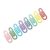 Rainbow-Toned Metal Paper Clips, Rustproof for Books, 70MM