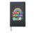 Rainbow Back To School Supplies Hardcover Journal, Black