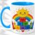 Rainbow Blocks Accent Mug, 11oz Ceramic Coffee Cup for Preschool Teachers