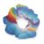 Rainbow Chiffon Scrunchies for Women