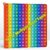 Rainbow Multiplication Table pop Fidget Toys Educational Math Learning Board Game, 12×12 Times Tables Practice, Colorful Silicone Push Bubble Sensory Toy (20cm Color red Multiplication)
