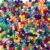 Rainbow Opaque Mix – Multi-Color Pony Beads for Bracelets & Jewelry, Made in USA – 500 pcs, 6x9mm Large Hole Plastic Beads for Kandi Crafts, Concert Festival Bracelets, Necklaces, Arts & Crafts