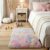 Rainbow Unicorn Shag Rug, 2’x3′, Washable Non Slip Fluffy Kids Carpet