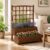 Raised Garden Bed with Trellis, 2-Tier Wood Raised Garden beds Outdoor Planter Box, Outdoor Vegetable Growing Kit Raised Garden Bed with Drainage Holes, Sturdy Cedar Frame for Clim