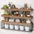 RALGEND Floating Shelves for Wall, 31.5″ Wall Mounted Shelves Set of 3, 1.5″ Thick Hanging Shelf Storage, Farmhouse Decor for Bathroom, Toilet, Bedroom, Living Room, Kitchen, Rustic Brown 8001BJBF