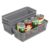Ramddy Slim Plastic Storage Baskets, Gray Small Shelf Baskets, 4 Pack