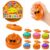 Random 1 Out of 7 Tones Confetti Exclusive Batch Soft Bun Shaped Squeeze Balls Calming Sensory Toy Presentsstress Relief Toy
