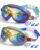 Rantizon Kids Swimming Goggles 2 Pack, Anti Fog&UV Swim Goggles for Boys Girls, No Leak Pool Beach Essentials for kid 3-14