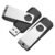 RAOYI 2 Pack 8GB USB 2.0 Flash Drive Swivel Thumb Drives Jump Drive Memory Sticks Pen Drive (Black)