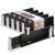 RAPTUROUS Adjustable Drawer Dividers 5 Pack, 4” High, 11-17” Long, Dresser Drawer Organizer for Bedroom, Closet, Kitchen, Nursery, Office, Strong Hold, Soft Foam Edges, Black
