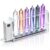 Rare Gas Glow Demonstration Set, 6 PCS Noble Glass Tubes with Excitation Base, He Ne Ar Kr Xe N₂ Tube Collection, Discharge for Chemistry Physics Teaching & Display