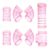 Rat Cage External Plastic Hamster Maze Tunnel DIY Pink