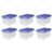 Ratoyal 72 Quart Plastic Storage Containers, Clear Stackable Storage Bins with Blue High-Top Lids, 6-Pack Organization Totes for Home & Garage