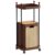 Rattan Laundry Hamper with Multi-Tier Storage Shelves, Mobile Dirty Clothes Basket Stand with Casters for Bathroom & Laundry Room Organization