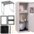RattanView 10 Pcs Locker accessories Kit Magnetic Acrylic Mirror Plush Rug Small Comb 6 Flower Magnet Locker Organizer for Back to School Teen Student Girl Office Work Lockers Decoration Gift(Black)