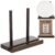 RattanView Tabletop Wooden Display Stand Wooden Easel Book Display Holder Artwork Storage Rack for Picture Plate Frame Albums Record Magazine Tablet Canvas Board (5.9 x 3.5 x 5.9 Inch)