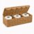 Rattanzenith Paper Rope Woven Storage Basket with Lid, 3 Compartments