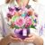 Rayilyn Happy Birthday Musical Cards for Women Mom, 3D Pop-Up Greeting Card with Light & Music, 10 Inch Peony & Gerbera Flower Bouquet & Butterflies Design Gift Card for Woman, Lady, Sister