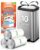 RayPard Medium 10 Gallon White Drawstring Trash Bags, 1.4Mil, 60 Count