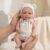 RBBABY 12″ Lovely Reborn Baby Dolls Girl, Soft Elastic Full Body Premium Flexible Solid Silicone Newborn Babies, Open Eyes with White Clothes Set Xmas Birthday Gift for Kids & Collectors