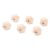 Rcniso 100pcs 20mm Polygonal Geometric Wooden Beads for DIY Jewelry Making Home Decor Ornaments