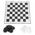 Rcniso Portable Checkers And White Portable Plastic International Checkers Folding Board Chess Game For Party Family Activities