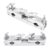 Rcniso Shiny Iron Drum Clamp Holder for Cowbell, Fine Workmanship Drum Set Accessory, Practice Crankset, Silver