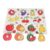 Rcniso Wooden Number Animal Fruit Puzzle, Educational Toy for with Comfortable Handle (A3016 (Fruit))