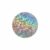 RCULWPLP Film Medallion Laminating Overlay Round Sparkle Glossy Finish Polyester Sheet Suitable for Convention Handmade Gifts, Transparent Broken