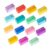 RCULWPLP Sensory Building Blocks Set Featuring Transparent Gemstone Cubes for Early Learning, 15pcs