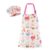 RDHFTNIHU Stain Apron Cook Hat Set with Polyester Apron for Toddler Comfortable Drawing Cooking Wear Unisex Toddler