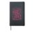 Read Books Lover Bookworm Red Flags Cute Women Girl Reading Hardcover Journal, Black