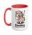 Reading Rider In Training Cute Pony Reading Ceramic Mug, Red/White, 15oz