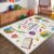Read Learn Grow Kids Classroom Rug, Doodle Book Style Reading Nook Carpet