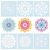 READY 2 LEARN Mandala Stencils | Set of 6 | Kids Stencils for Drawing | Trace, Paint & Color | Kids Craft Supplies