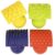 READY 2 LEARN Paint & Dough Animal Rockers – Set of 4 Textures – Playdough Accessories – Easy-Grip Art Supplies – Paint Stamps for Kids – Clay Tools for Kids