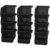 ReadySpace Extra-Small Stackable Plastic Storage Bins, 12-Pack, Black
