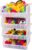 ReadySpace Extra Large Plastic Storage Bins, Stackable Organizer Containers for Closet Pantry Shelf Garage and Office Organization, Clear, 4 Pack