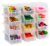 ReadySpace Plastic Containers for Organizing and Storage Bins for Drawers, Desks, Office Organization, and Garage, Stackable Bins, Extra-Small (3″ x 5″ x 4″), 12-Pack, Clear